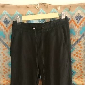 Ann Taylor Black Drawstring Jogger Pants